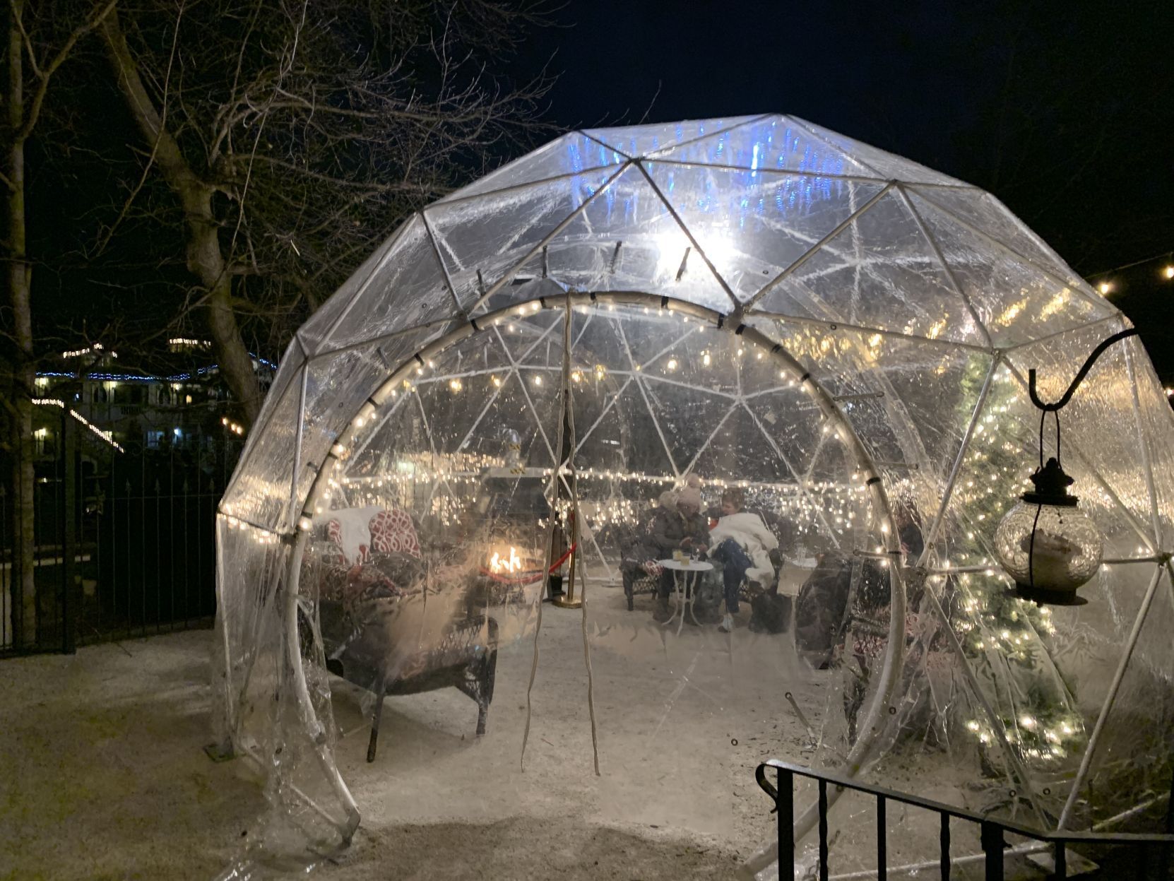 Maxwell Mansion outdoor snow globes